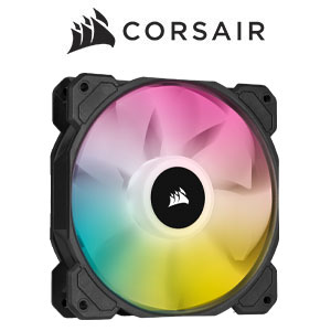 Corsair iCUE SP140 RGB Elite 140mm PWM Single Fan - Black