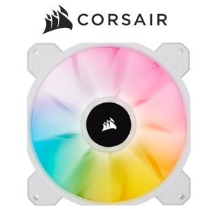 Corsair iCUE SP140 RGB Elite 140mm PWM Single Fan - White