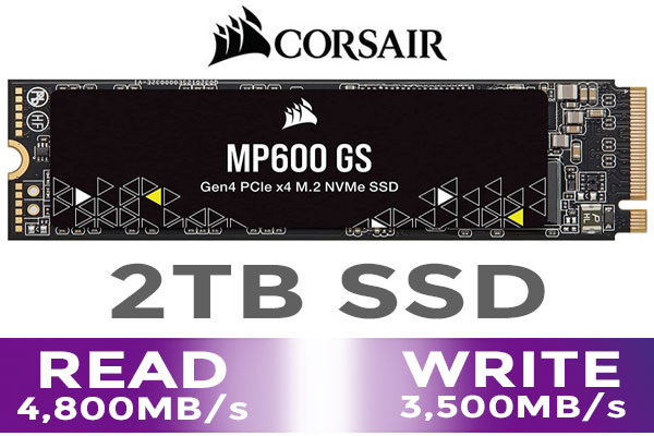 Corsair MP600 GS 2TB NVMe PCIe M 2 SSD