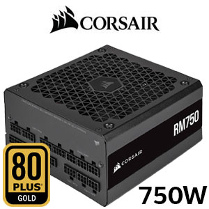Corsair RM750 750W Fully Modular Power Supply - Black