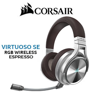 Corsair VIRTUOSO RGB Wireless SE Gaming Headset - Espresso