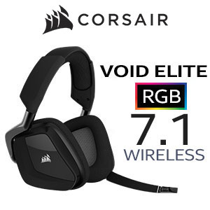 Corsair VOID Elite RGB Wireless 7.1 Gaming Headset - Carbon