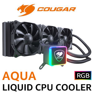 Cougar AQUA 360 RGB All In One CPU Liquid Cooler / More than 100 RGB Effects / Motherboard Synchronization / Driver-Free Remote Controller / Extremely Silent Performance / 3MAQU360.0001