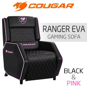 Cougar Ranger EVA Gaming Sofa - Black/Pink
