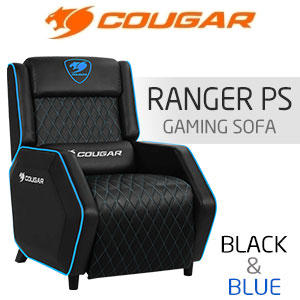 Cougar Ranger PS Gaming Sofa - Black/Playstation Blue