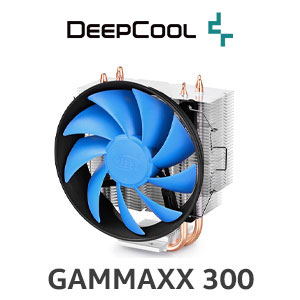 Deepcool GAMMAXX 300 CPU Cooler / Effective Cooling Performance / 120 x 25 mm PWM-capable Fan / Universal Socket Compatibility / 3 Sintered Metal Powder Heatpipes / Excellent Cooling Performance / GAMMAXX 300