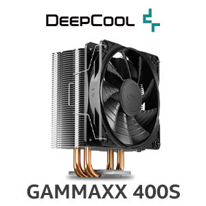 Deepcool GAMMAXX 400S CPU Cooler / Upgraded 120mm Fan / 4 High-efficiency Heat Pipes / Heat-resistant Mounting Kit / RAM Interference Free / Multi-directional Installation / GAMMAXX 400S