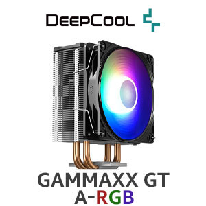 Deepcool GAMMAXX GT A-RGB CPU Cooler / 120mm PWM Fan With Upgraded / 4 New-tech Copper Pipes / Dark Lighted Top Cover / Noise-performance Nalance / GAMMAXX GT A-RGB