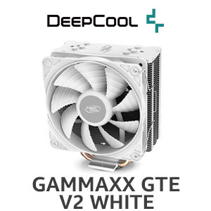 Deepcool GAMMAXX GTE V2 CPU Cooler - White / Noise-performance Balance / 4 New-tech Copper Pipes / New Fin-Mounting Process / Brand-new Foolproof Mounting kit / GAMMAXX GTE V2(White)