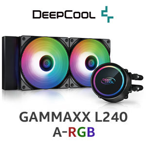DEEPCOOL GAMMAXX L240 ARGB 240mm AIO Liquid CPU Cooler I Intel 2066/2011-v3/2011/1700/1200/1151/1150/1155, AMD AM4