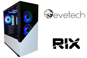 Evetech RIX Mid-Tower Gaming Case - White