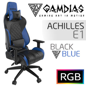 Gamdias Achilles E1 Gaming Chair - Black/Blue