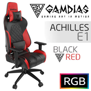 Gamdias Achilles E1 Gaming Chair - Black/Red