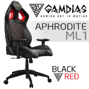Gamdias Aphrodite ML1 Gaming Chair - Black/Red
