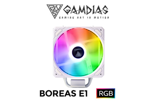 Gamdias BOREAS E1 410 CPU Air Cooler White