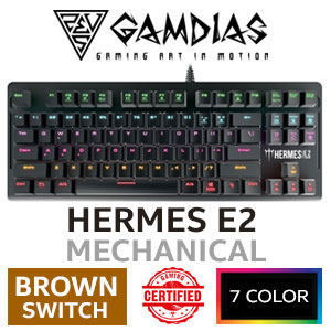 Gamdias Hermes E2 Mechanical Keyboard - Brown Switches