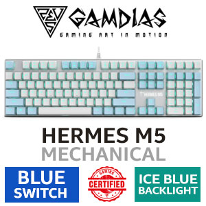 Gamdias Hermes M5 Mechanical Keyboard - Blue Switches