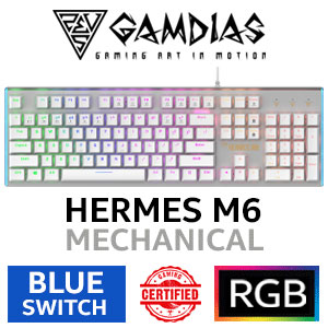 Gamdias Hermes M6 Mechanical Keyboard - Blue Switches
