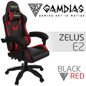 Gamdias Zelus E2 Gaming Chair - Black/Red
