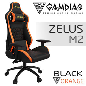 Gamdias Zelus M2 Gaming Chair - Black/Orange