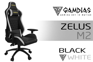 Gamdias Zelus M2 Gaming Chair - Black/White