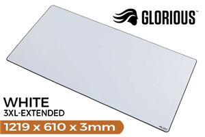 Glorious 3XL Extended Gaming Mousepad - White Edition