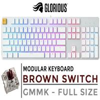 Glorious GMMK Modular Mechanical Keyboard - Full-Size White Ice
