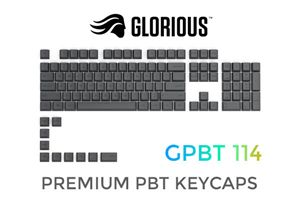 Glorious GPBT Premium PBT Keycaps - Black Ash