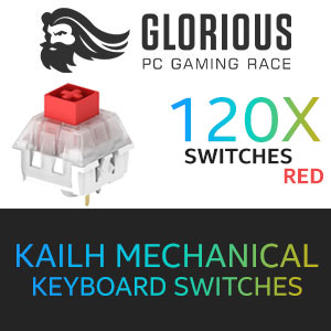 Glorious Kailh RED Mechanical Keyboard Switches