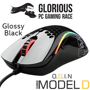Glorious Model D Ergonomic Mouse - Glossy Black