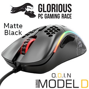 Glorious Model D Ergonomic Mouse - Matte Black