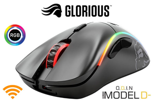 Glorious Model D Minus Wireless Mouse - Matte Black