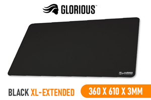 Glorious XL Extended Gaming Mousepad - Black Edition
