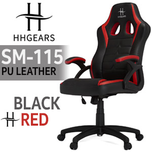 HHGears SM-115 Gaming Chair - Black/Red