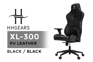 HHGears XL-300 Gaming Chair - Black/Black