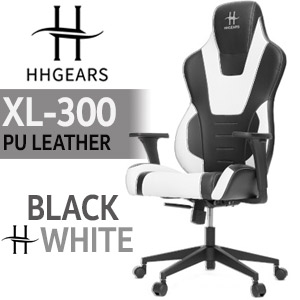 HHGears XL-300 Gaming Chair - Black/White