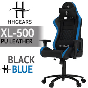 HHGears XL-500 Gaming Chair - Black/Blue