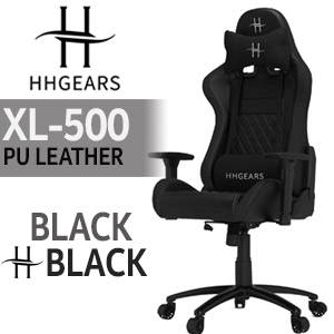 HHGears XL-500 Gaming Chair - Black/Black