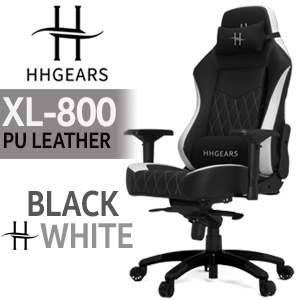 HHGears XL-800 Gaming Chair - Black/White