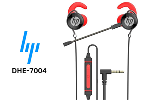 HP DHE-7004 Wired Earphone - Red