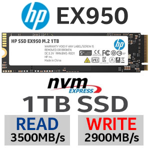HP EX950 M.2 1TB PCI-e NVMe Internal SSD