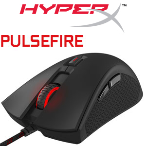 HyperX Pulsefire FPS Gaming Mouse / Precise Optical Sensor / Six Ultra-Responsive Buttons / Textured, No-Slip Side Grips