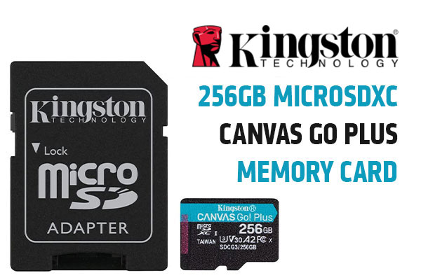 Kingston 512GB microSDXC Canvas Go Plus 170MB/s Read UHS-I, C10, U3, V30,  A2/A1 Memory Card + Adapter (SDCG3/512GB)