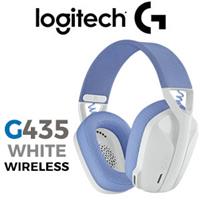 Logitech G435 Bluetooth Wireless Gaming Headset - White