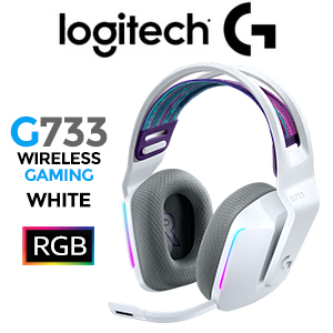 Logitech G733 Wireless Gaming Headset - White