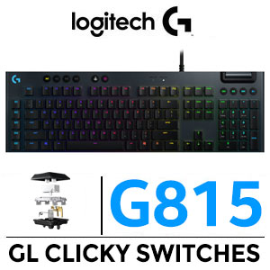 Logitech G815 Keyboard  Clicky Switch