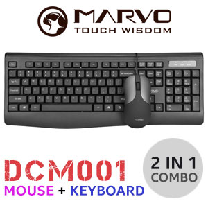 MARVO DCM001 Keyboard and Mouse Combo - Black