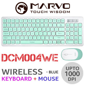 MARVO DCM004WE Wireless Combo - Blue