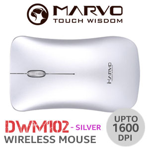 MARVO DWM102 Wireless Mouse - Silver