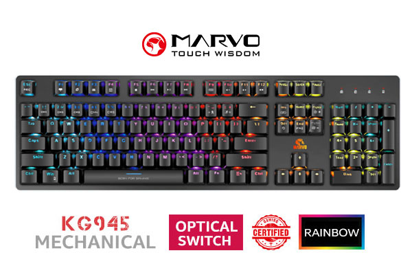 MARVO KG945 Mechanical keyboard - Optical Switches - OPEN BOX